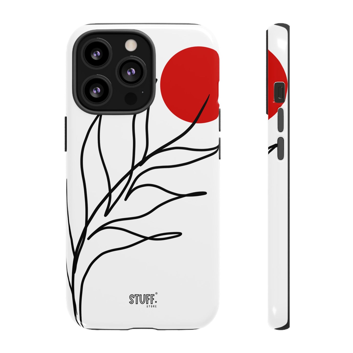 Red Sun Case | Coque résistante double protection avec Design Minimaliste