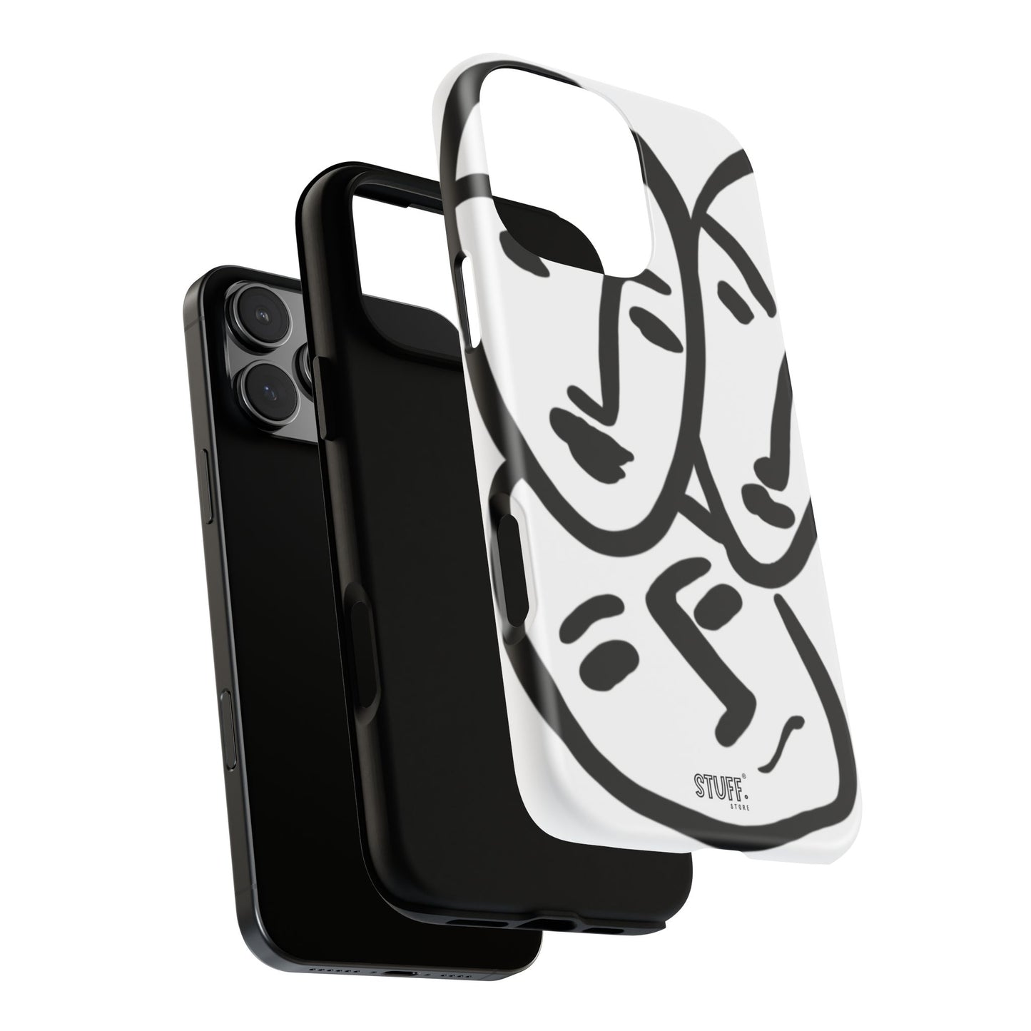 Les Trois Visages | Coque résistante double protection — inspiration Matisse