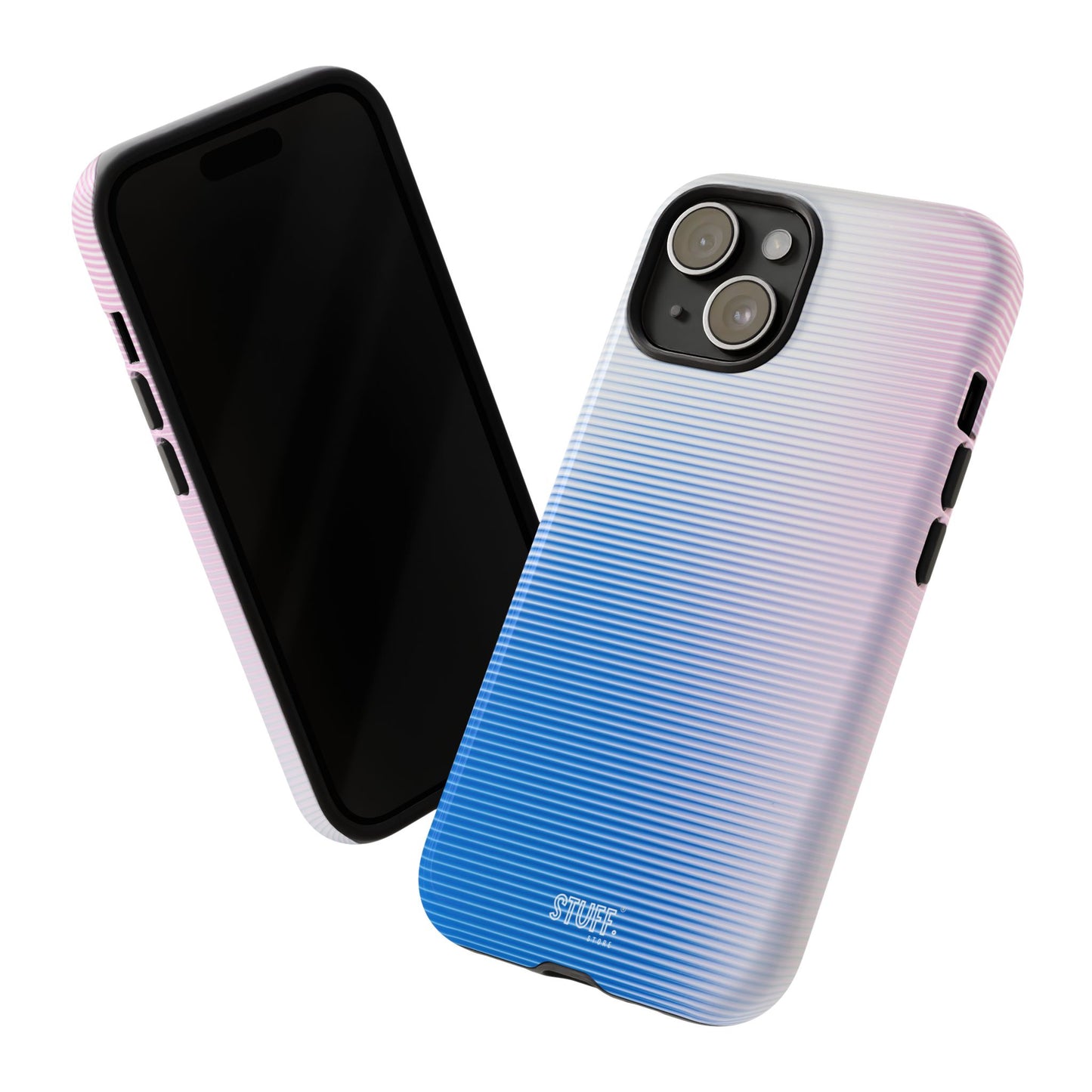 Gradient Case | Coque résistante double protection anti-choc - Dégradé Bleu & Rose
