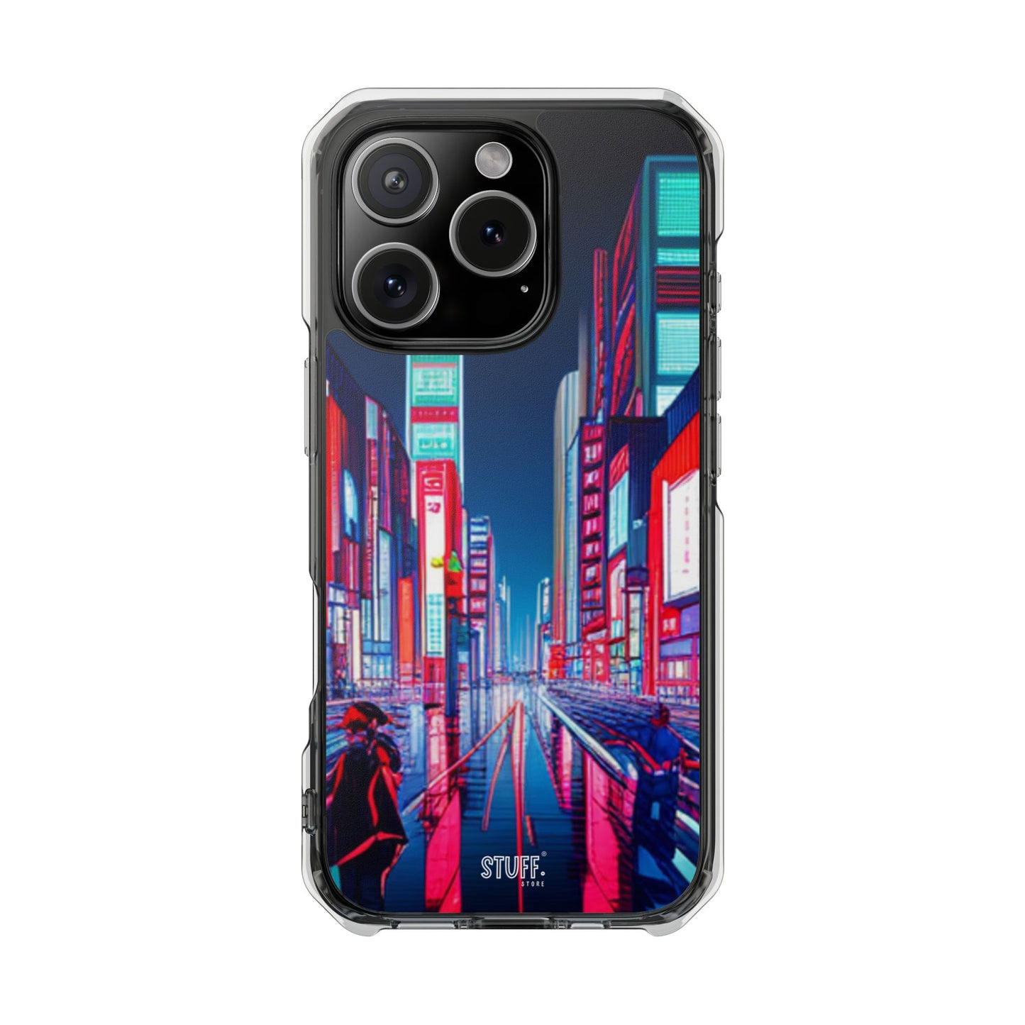 Cyber City Case | Coque transparente magnétique antichoc compatible MagSafe®