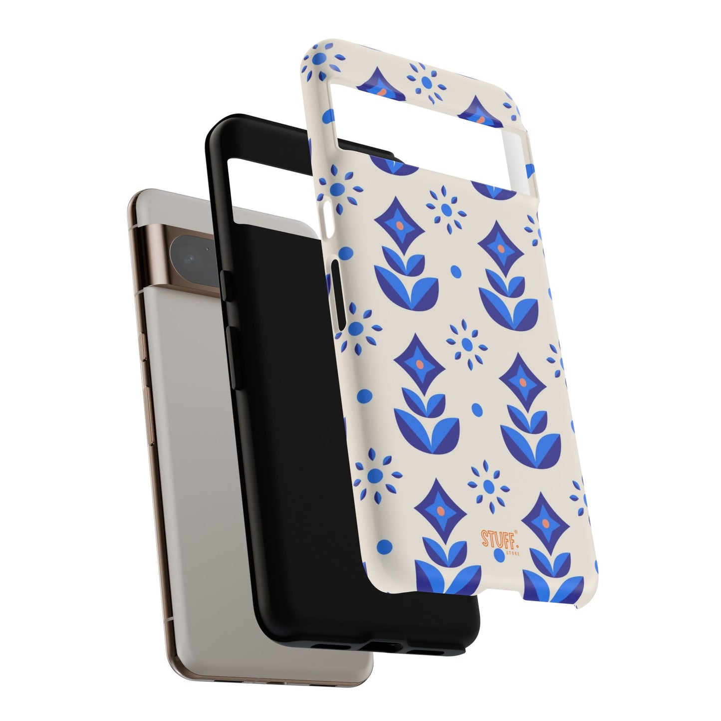 Floral Case | Coque résistante double protection avec Design Fleuri