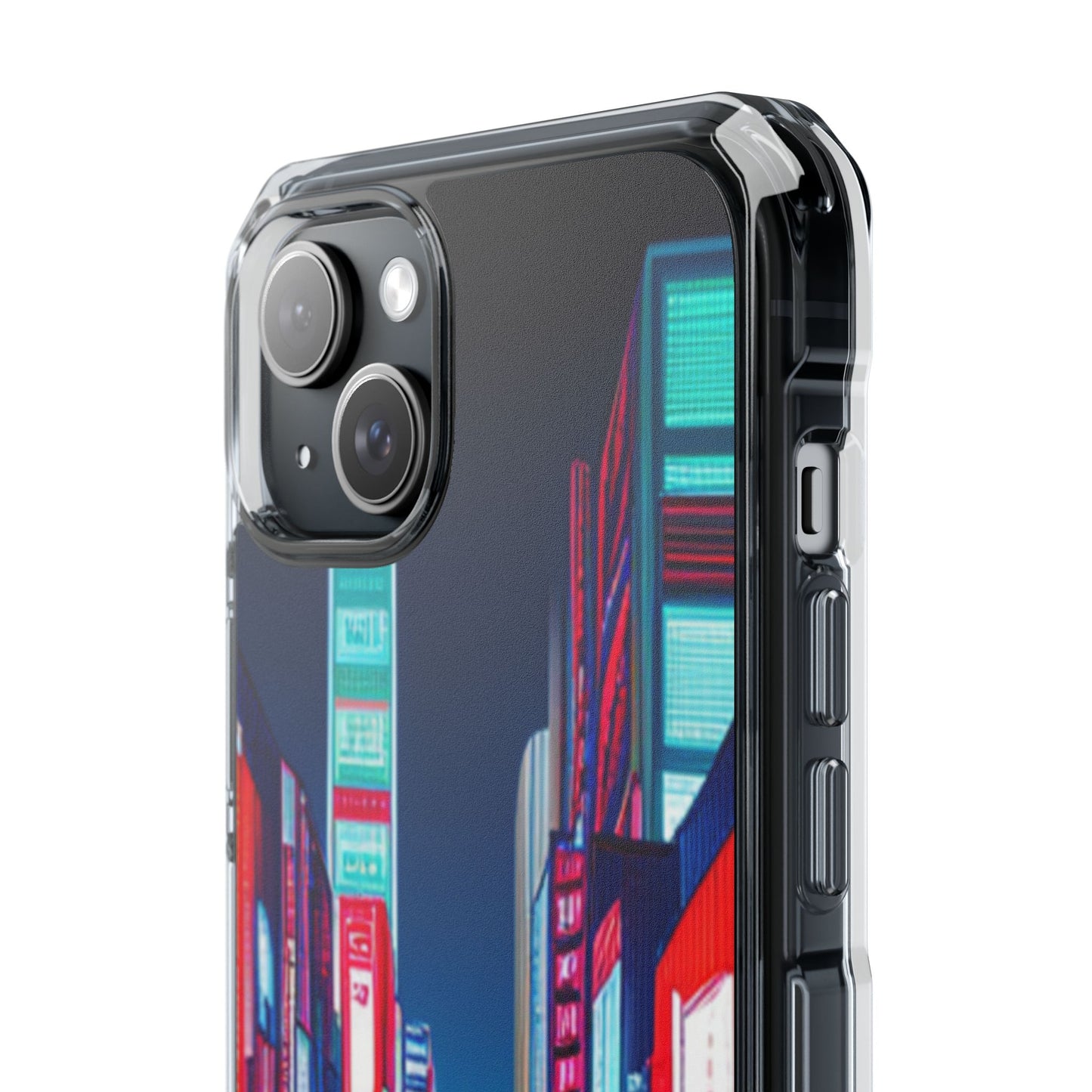 Cyber City Case | Coque transparente magnétique antichoc compatible MagSafe®