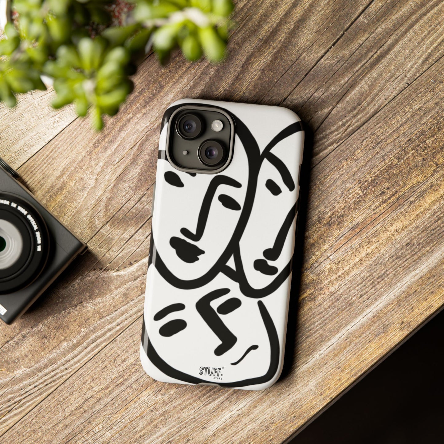 Les Trois Visages | Coque résistante double protection — inspiration Matisse
