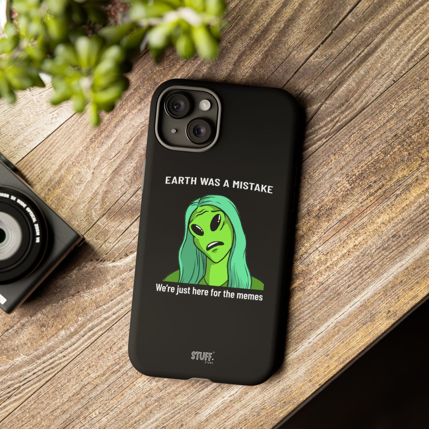 Meme Liking Alien Case | Coque résistante double protection pour les amateurs de Pop Culture