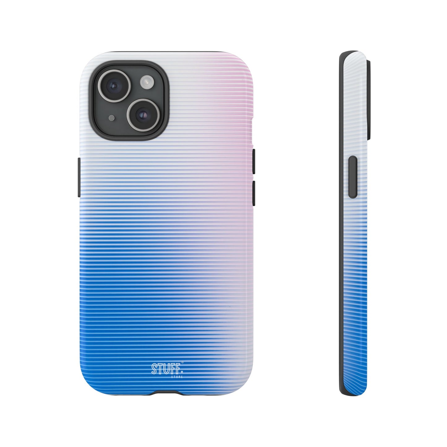 Gradient Case | Coque résistante double protection anti-choc - Dégradé Bleu & Rose