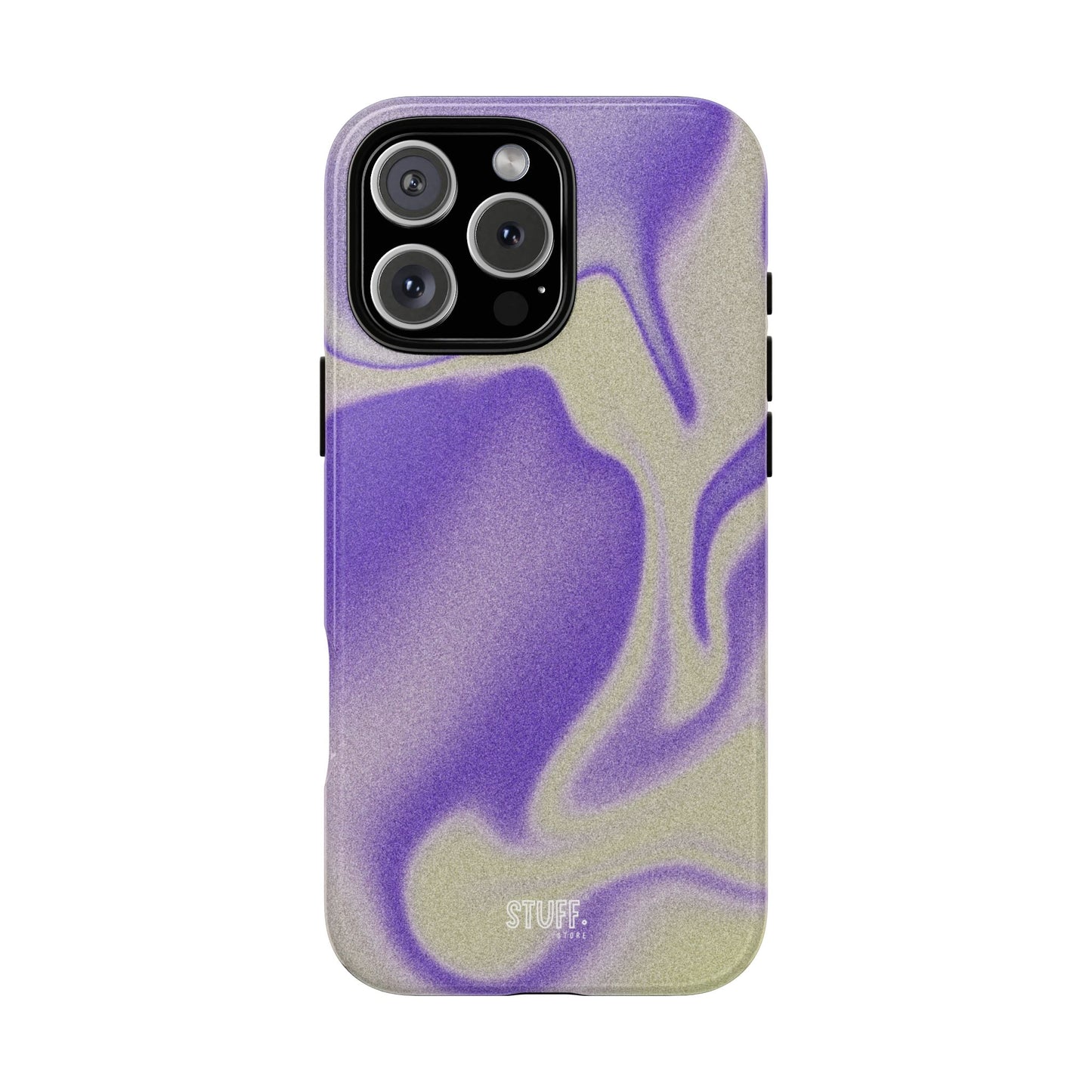Swirly Case | Coque résistante double protection - Motif vague pourpre