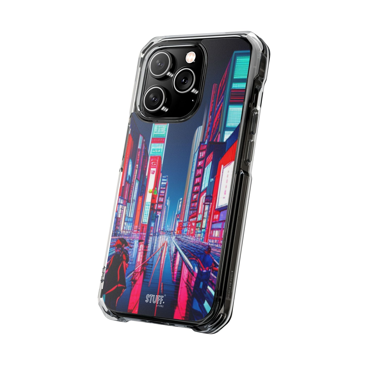 Cyber City Case | Coque transparente magnétique antichoc compatible MagSafe®