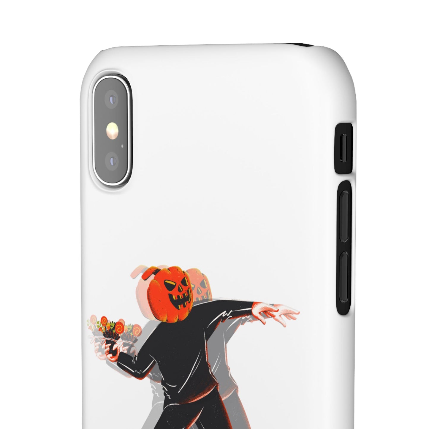 Pumpksy | Coque snap légère et résistante inspiration Banksy – Blanc