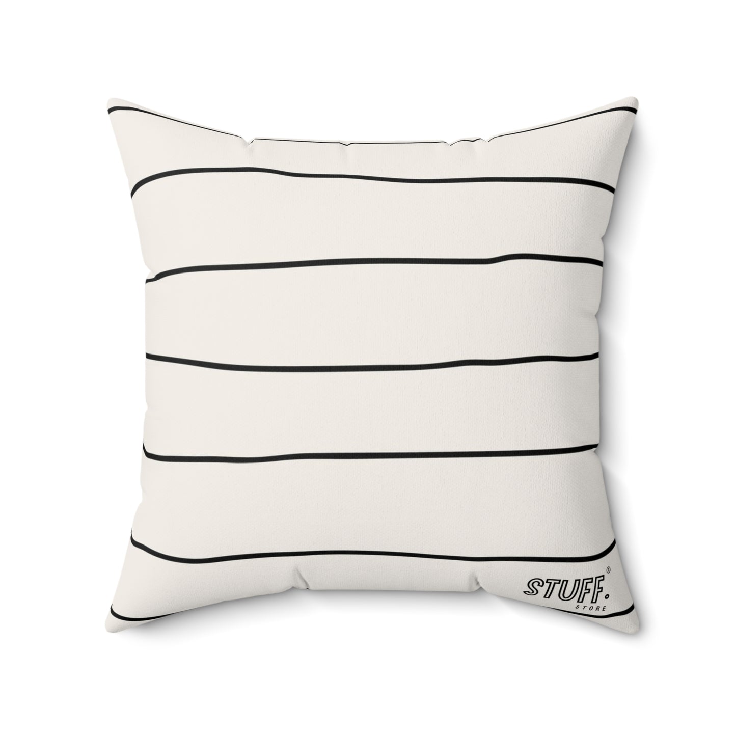 Coussin carré décoratif avec Design Ligné Minimaliste