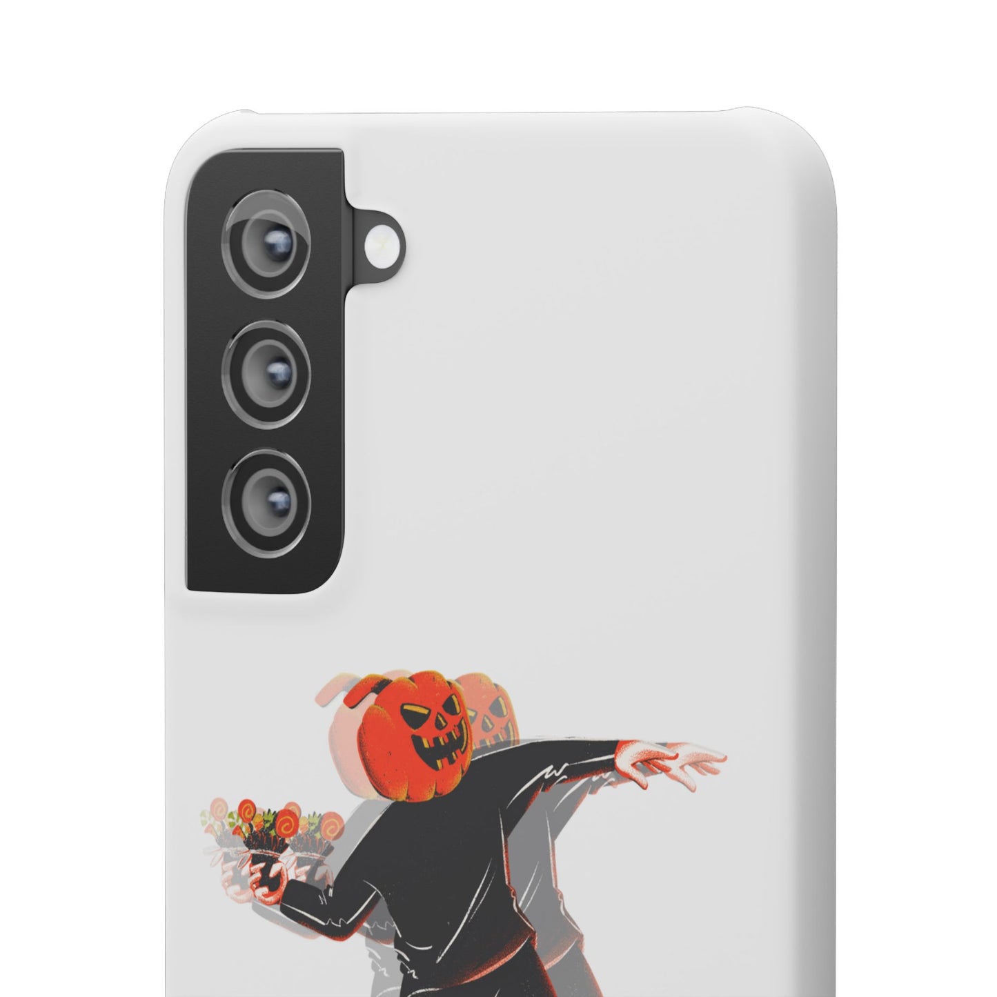 Pumpksy | Coque snap légère et résistante inspiration Banksy – Blanc