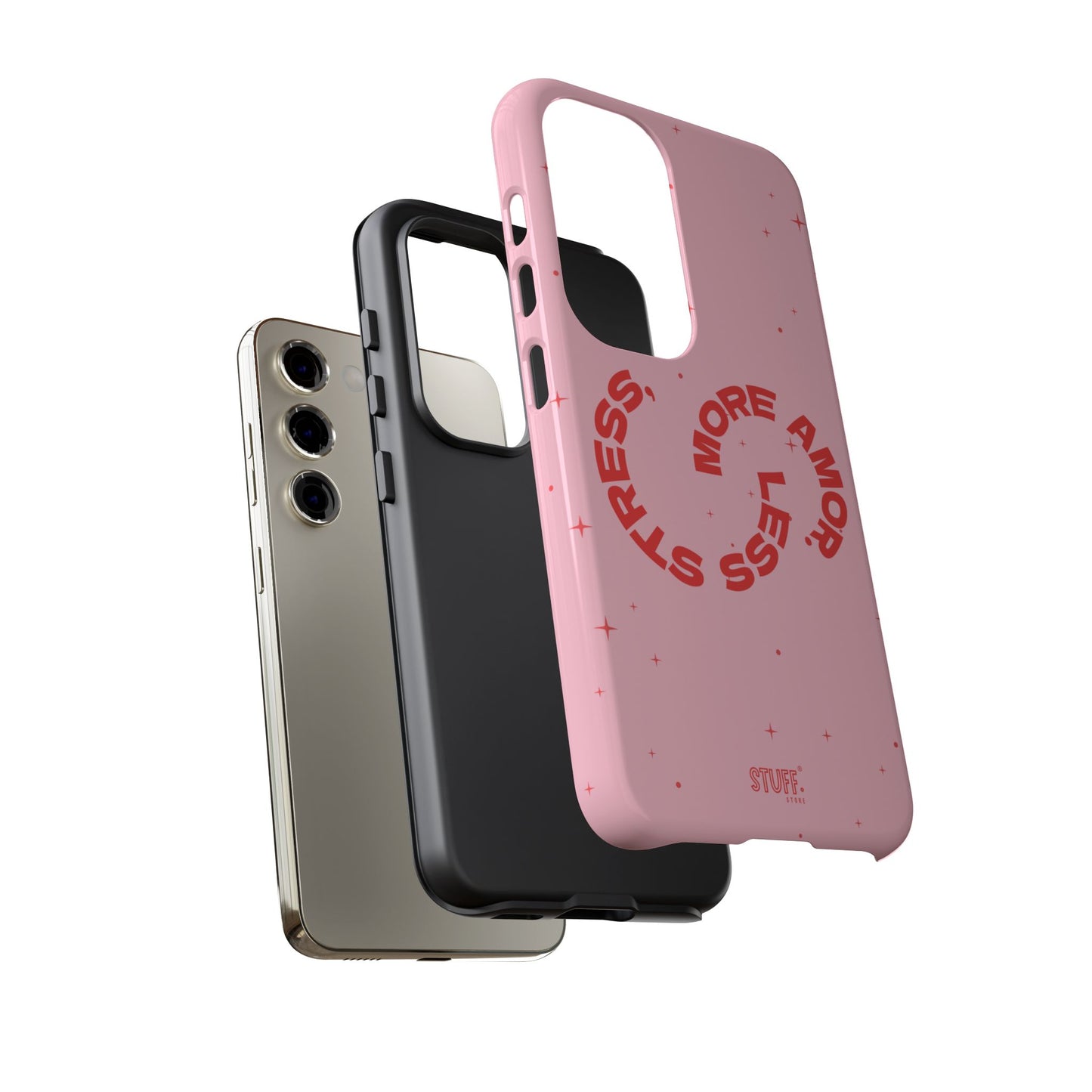 More Amor Case | Coque résistante double protection avec phrase Bienveillante