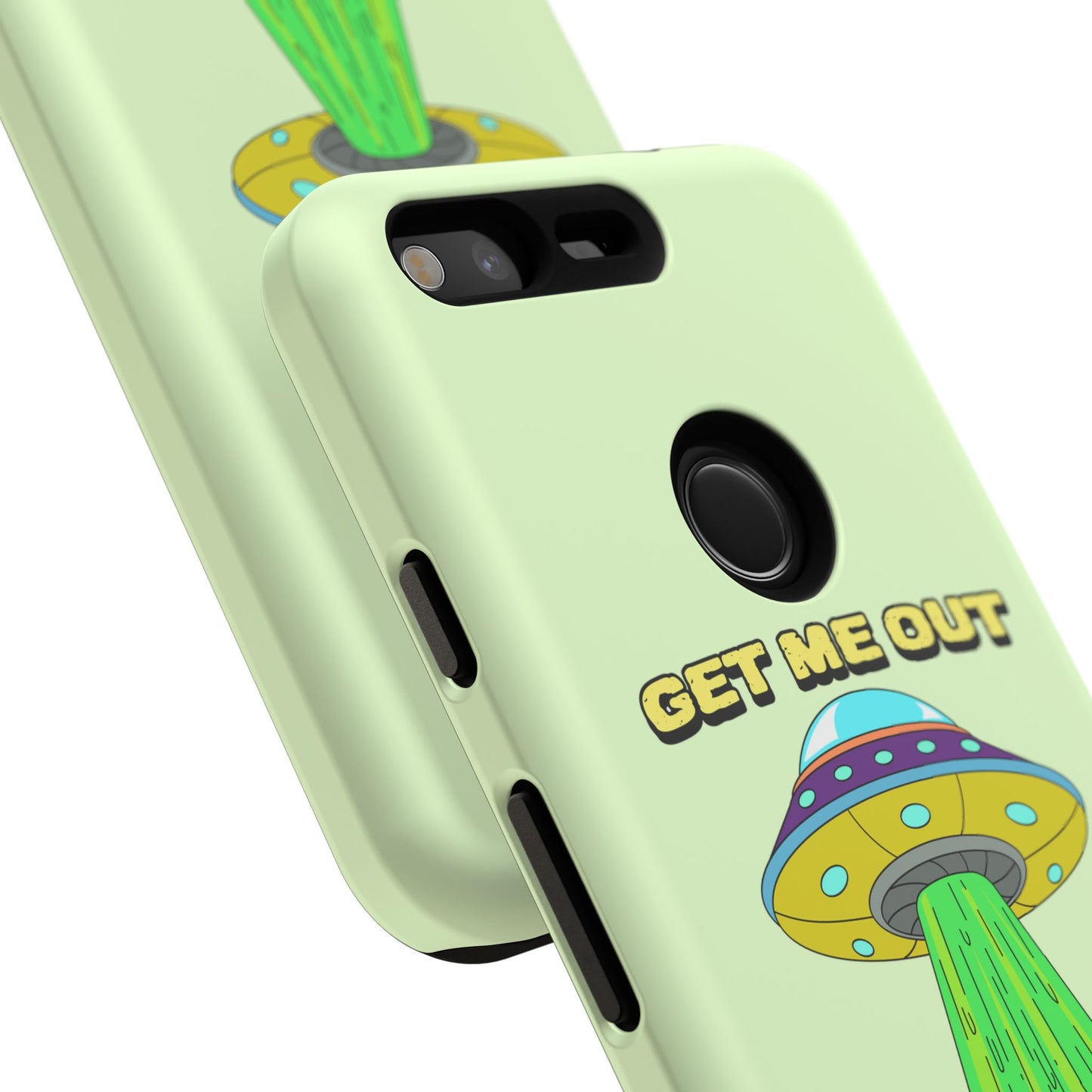 Get Me Out of Here | Coque résistante anti-choc — Vert Menthe