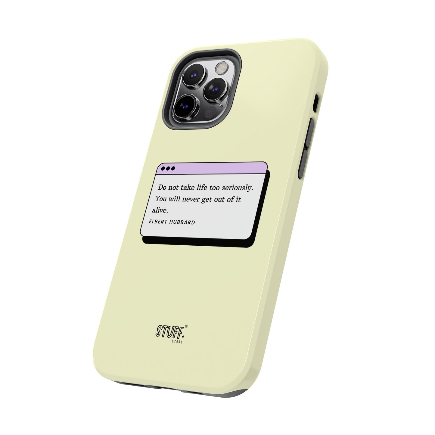 Window Case | Coque résistante à double protection avec citation – Design minimal & message puissant