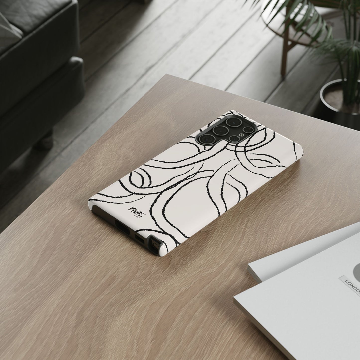 Doodly Case | Coque résistante double protection avec Design Gribouillis Minimaliste
