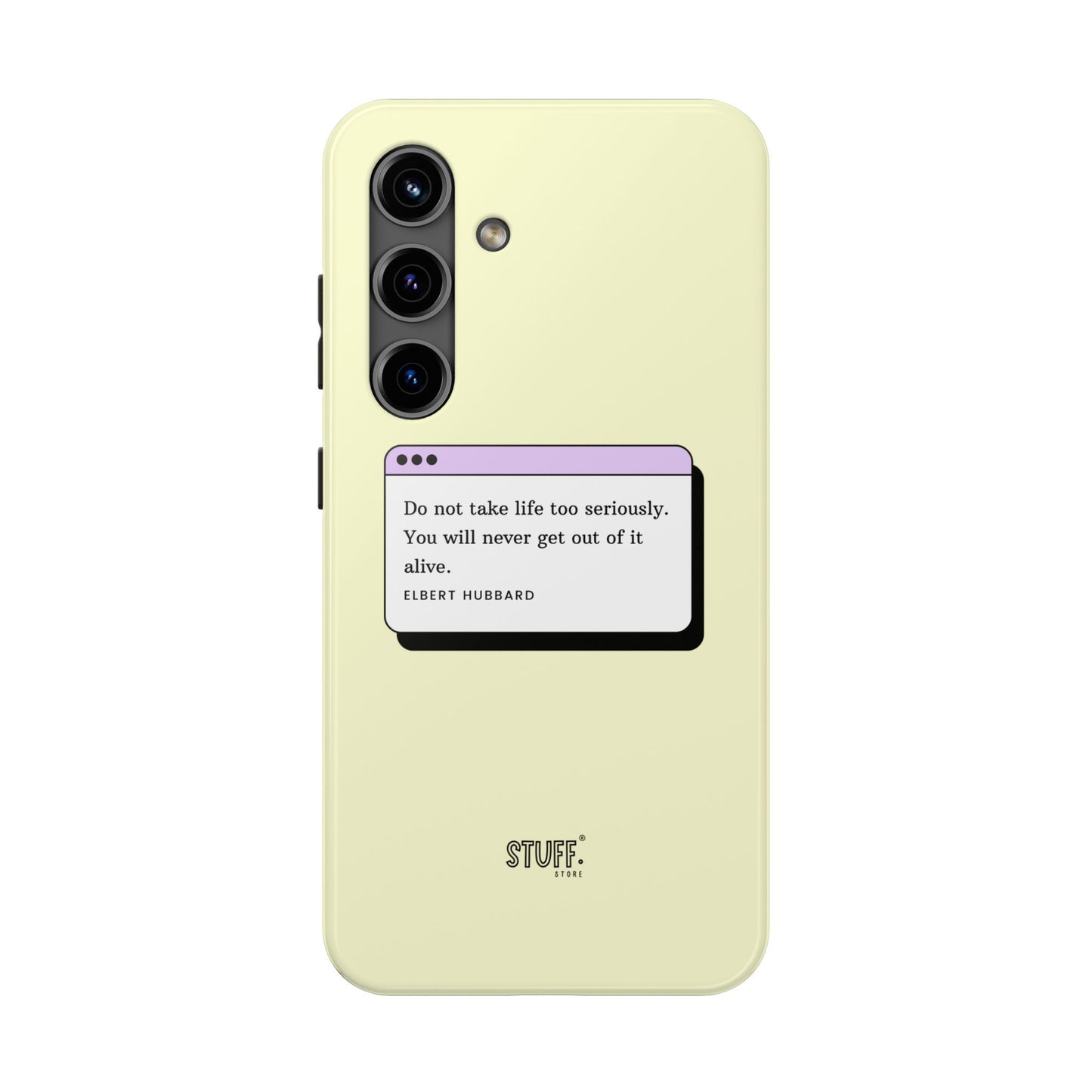 Window Case | Coque résistante à double protection avec citation – Design minimal & message puissant