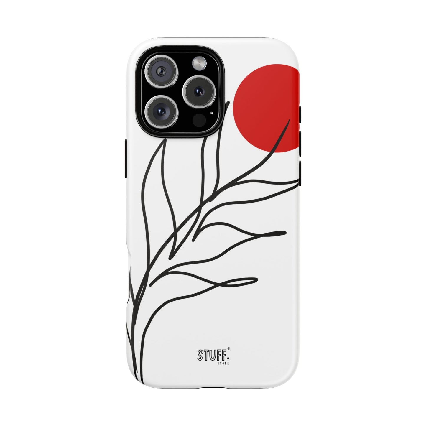Red Sun Case | Coque résistante double protection avec Design Minimaliste