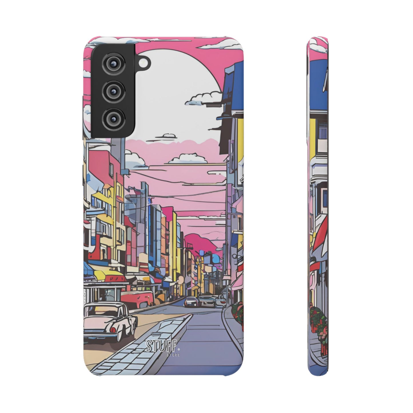 Pop Art Sunset | Coque snap légère et résistante inspiration Lichtenstein