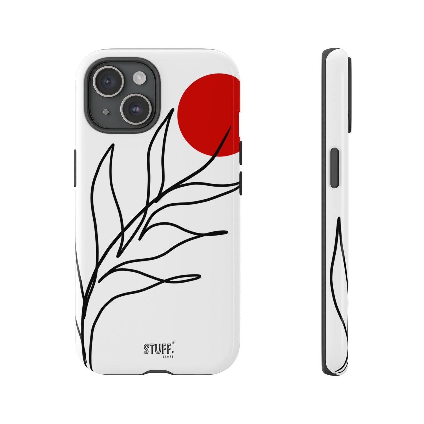 Red Sun Case | Coque résistante double protection avec Design Minimaliste