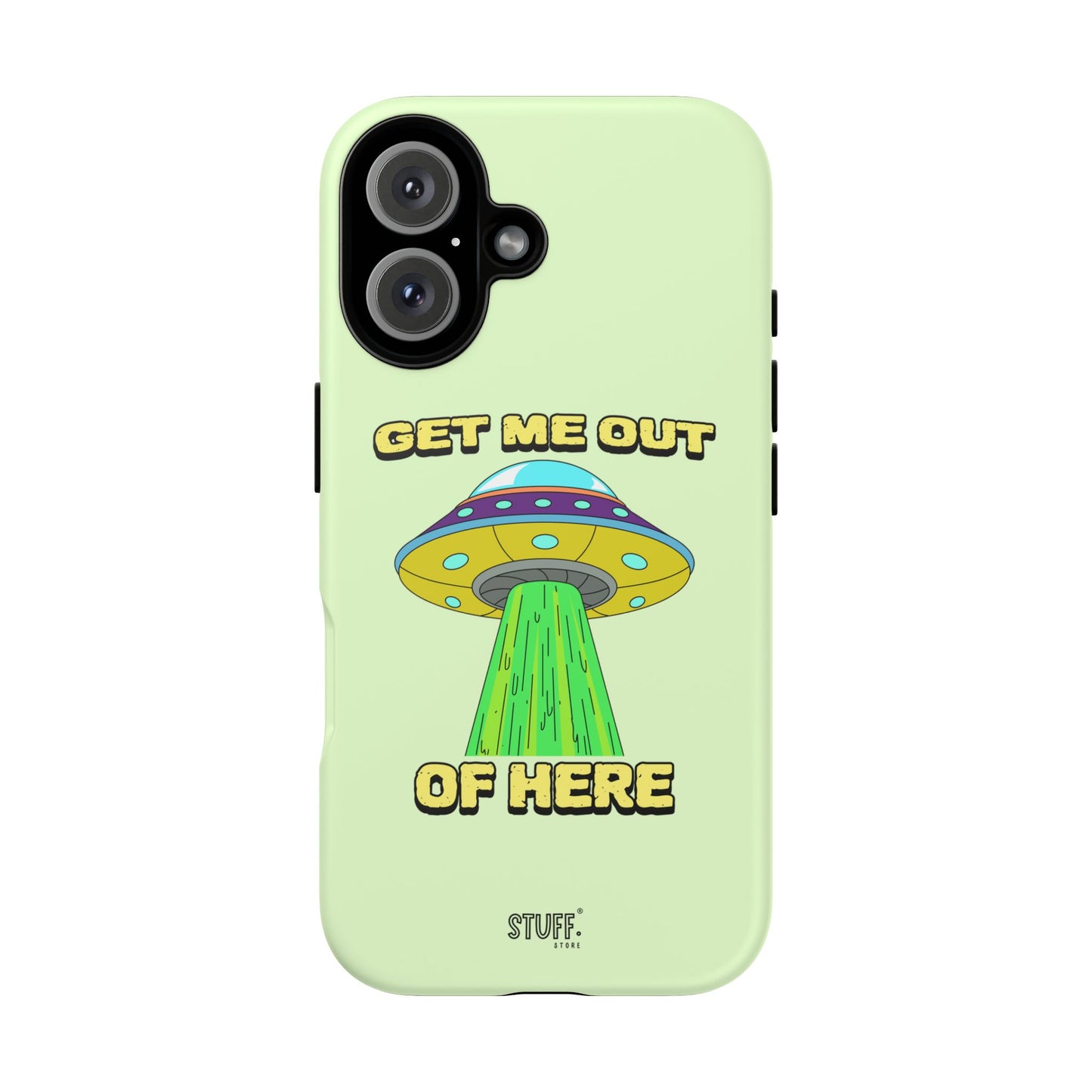 Get Me Out of Here | Coque résistante anti-choc — Vert Menthe