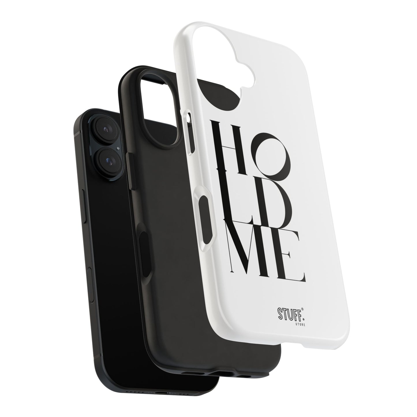 Hold Me | Coque résistante et durable avec Design épuré Monochrome