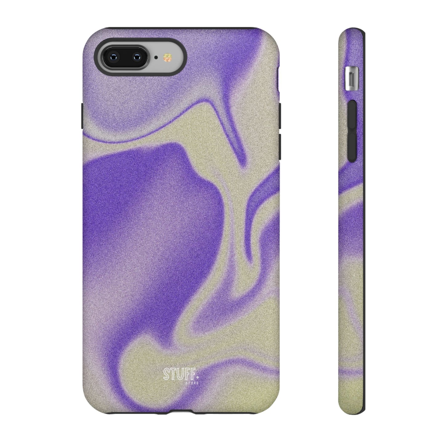 Swirly Case | Coque résistante double protection - Motif vague pourpre