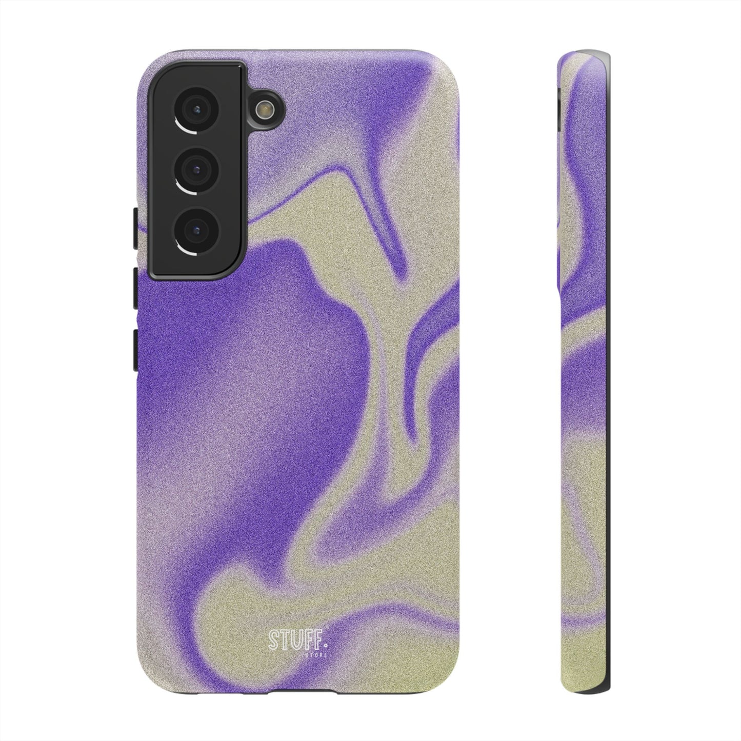 Swirly Case | Coque résistante double protection - Motif vague pourpre