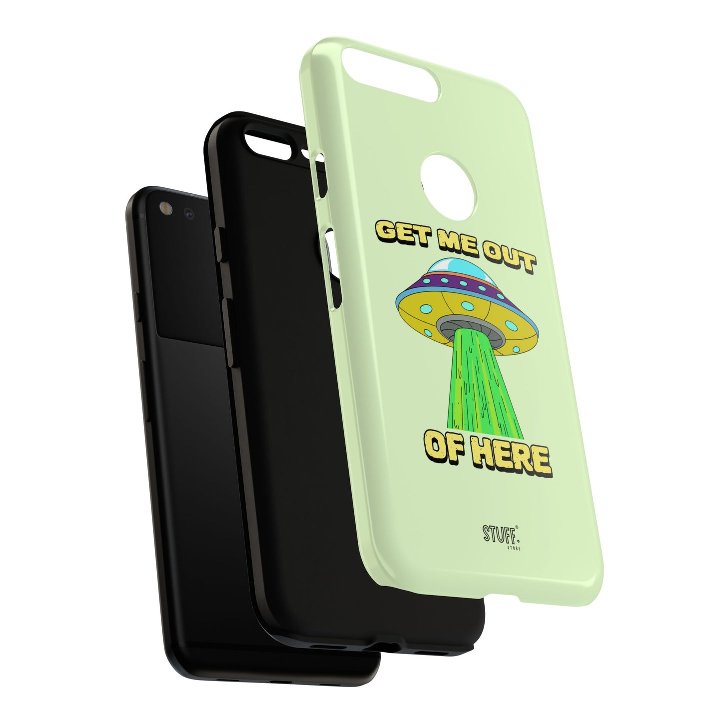 Get Me Out of Here | Coque résistante anti-choc — Vert Menthe