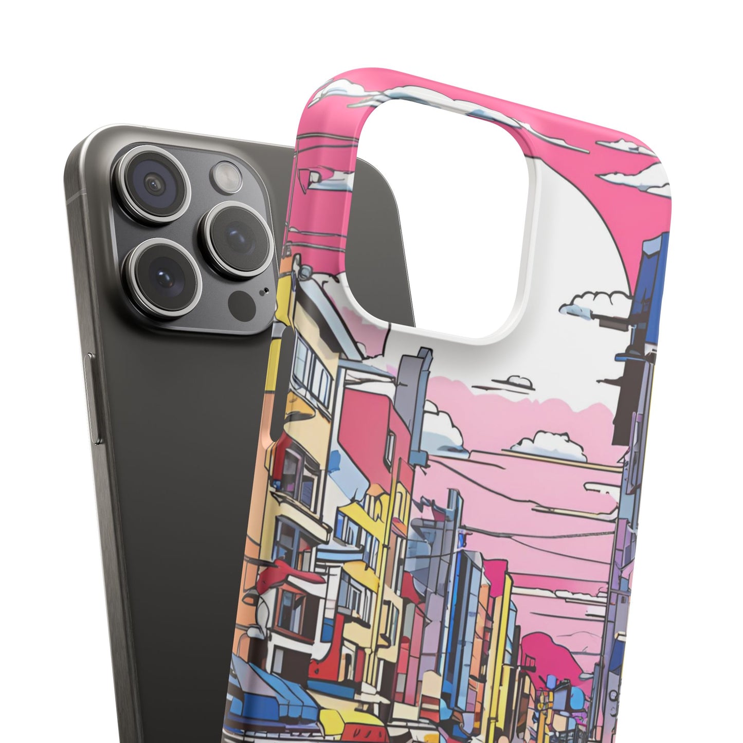 Pop Art Sunset | Coque snap légère et résistante inspiration Lichtenstein