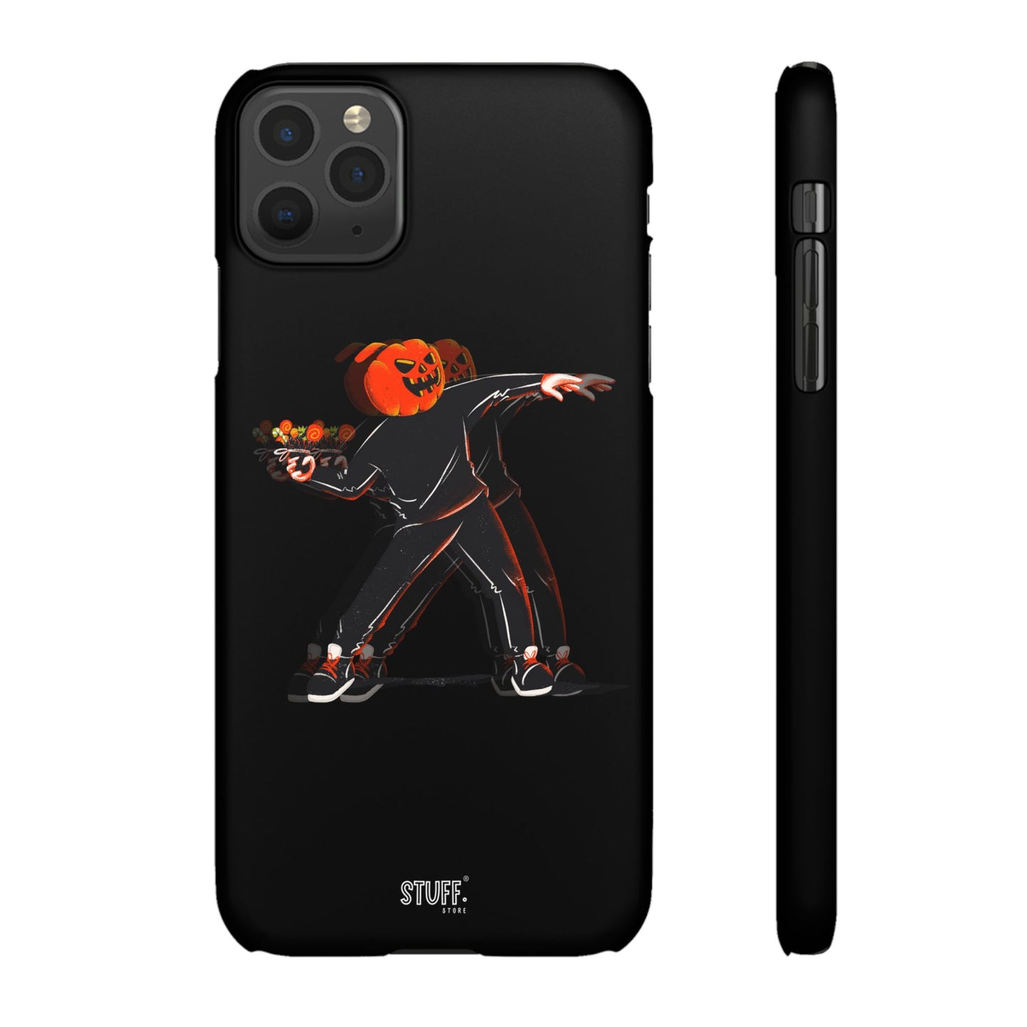 Pumpksy | Coque snap légère et résistante inspiration Banksy – Noir