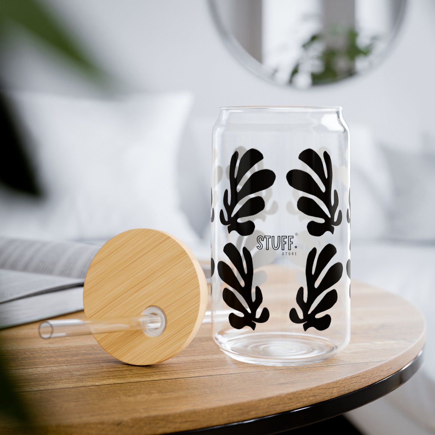 Floral Cup | Tasse anti-fuite pratique et étanche pour boissons chaudes et froides – 470ml | inspiration Matisse