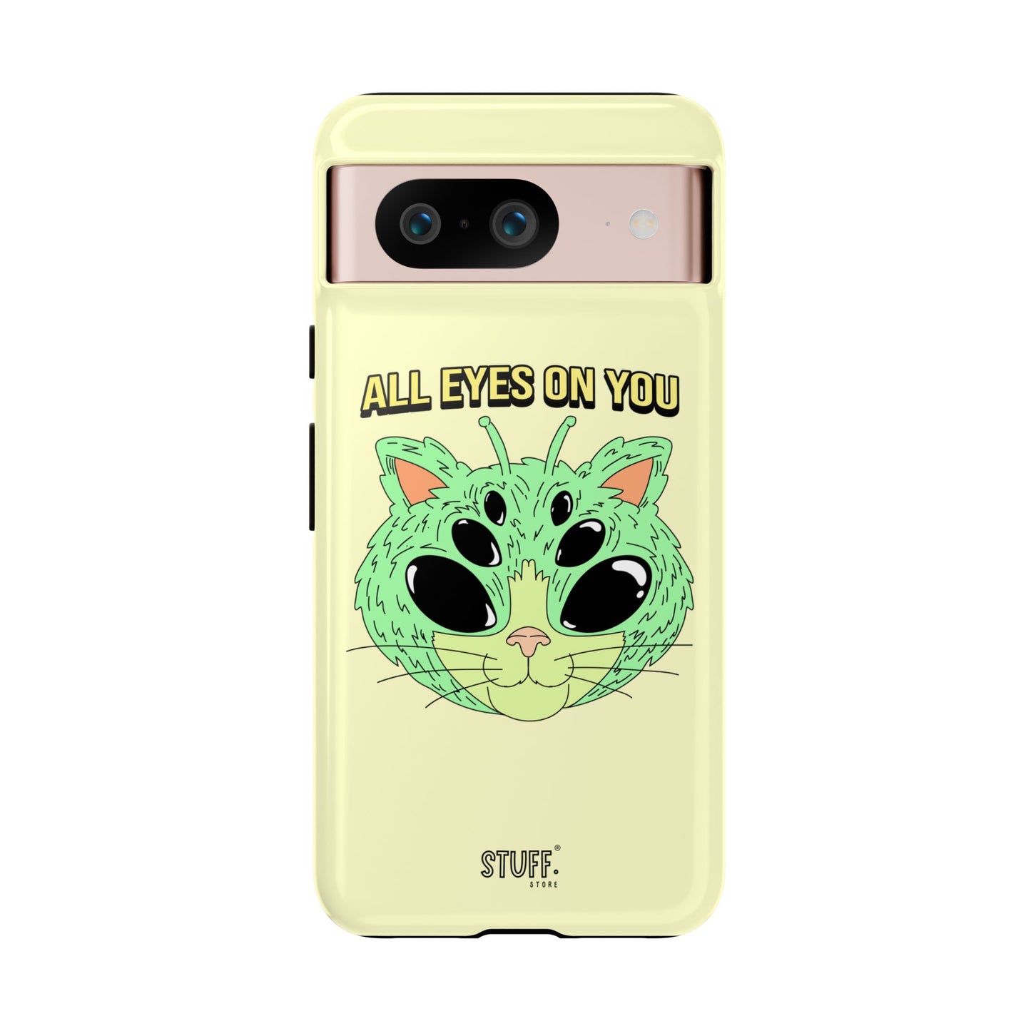 All Eyes on You Case | Coque résistante double protection avec Design Alien drôle