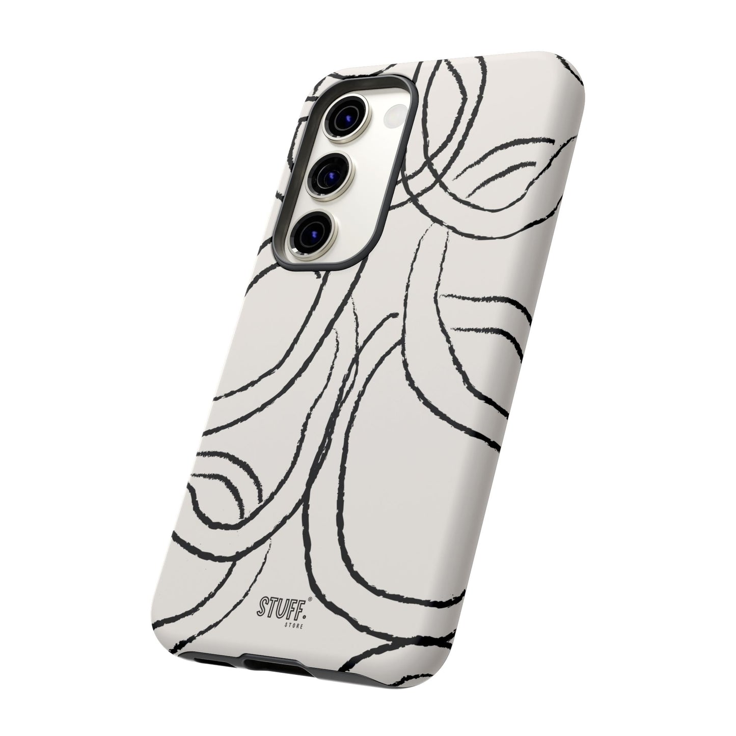 Doodly Case | Coque résistante double protection avec Design Gribouillis Minimaliste