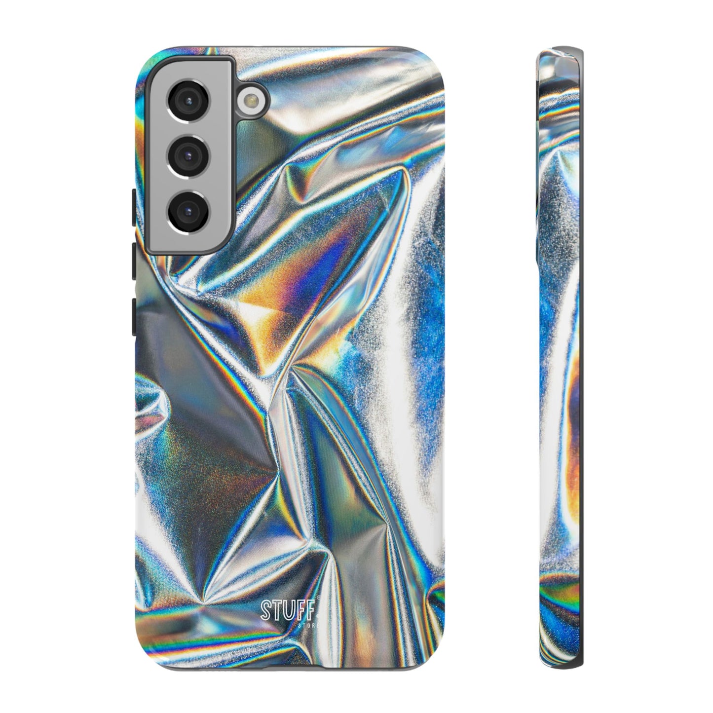Metallic Case | Coque résistante double protection anti-choc - Effet Métallique
