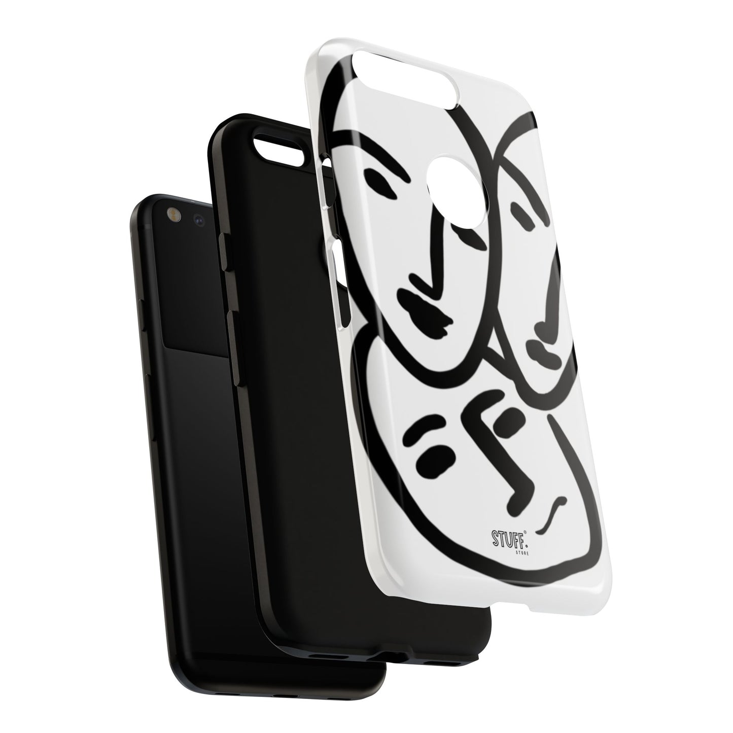 Les Trois Visages | Coque résistante double protection — inspiration Matisse