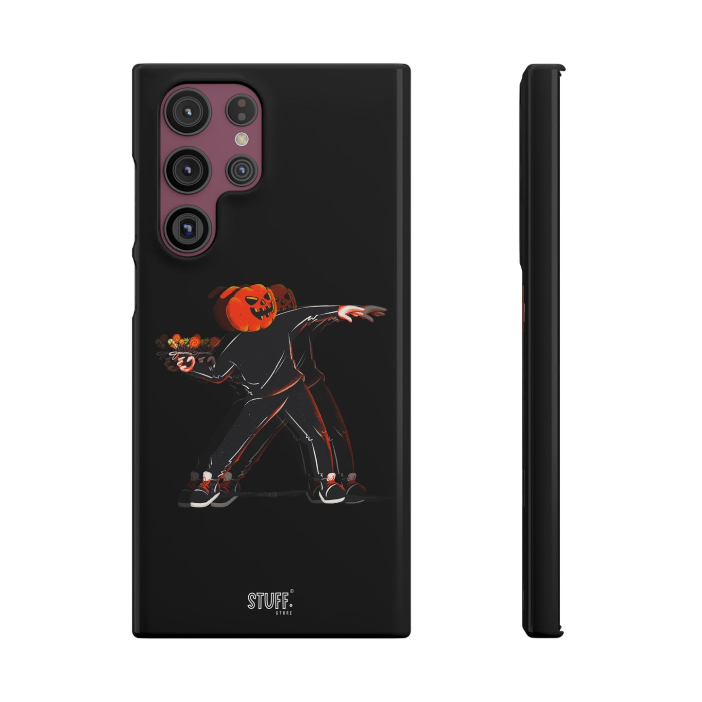 Pumpksy | Coque snap légère et résistante inspiration Banksy – Noir