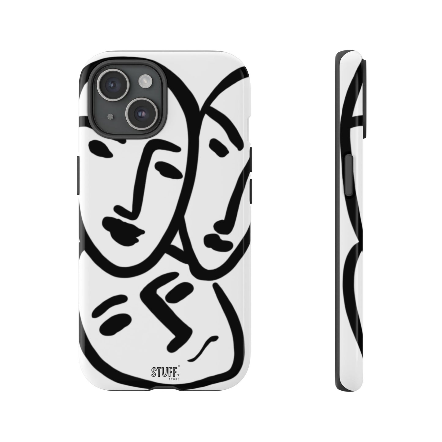 Les Trois Visages | Coque résistante double protection — inspiration Matisse