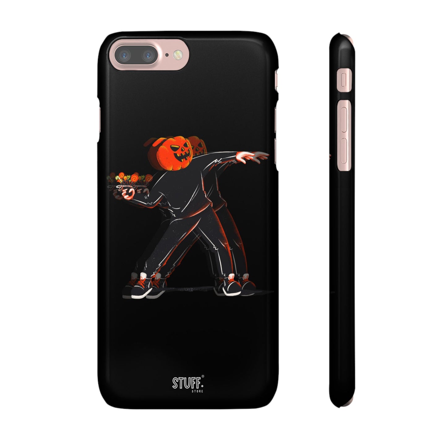 Pumpksy | Coque snap légère et résistante inspiration Banksy – Noir