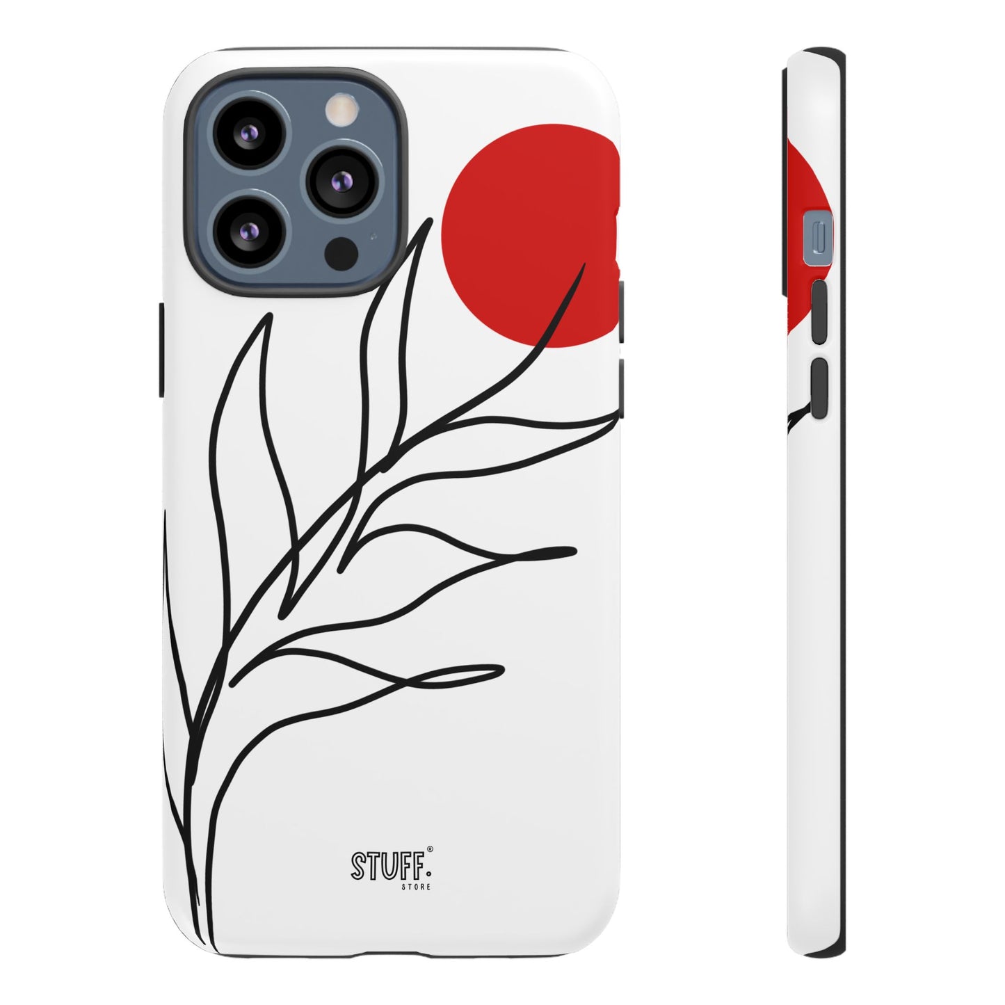 Red Sun Case | Coque résistante double protection avec Design Minimaliste
