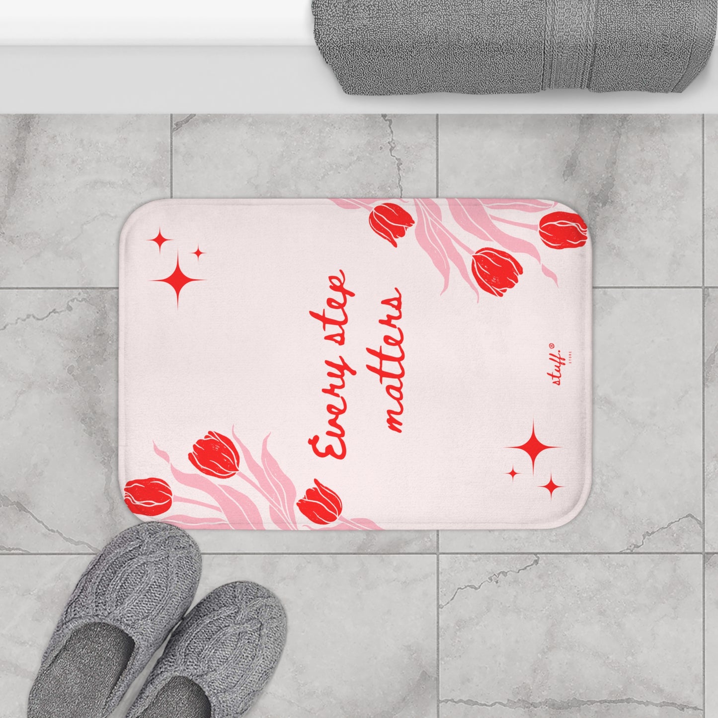 Tapis de Bain "Every Step Matters" | Sécurité & Style au quotidien