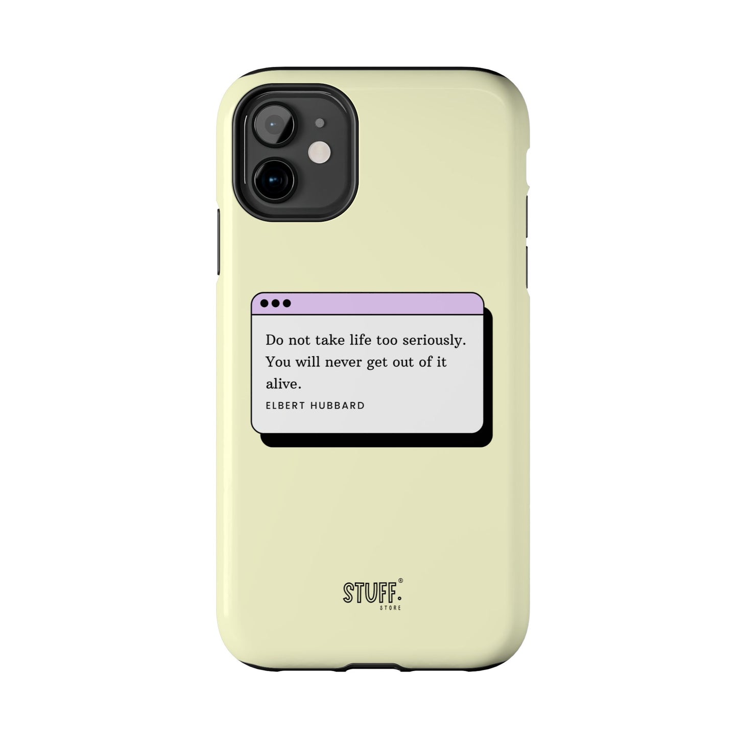 Window Case | Coque résistante à double protection avec citation – Design minimal & message puissant
