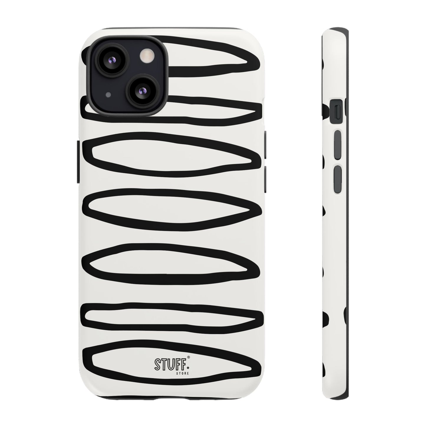 Loopy Case | Coque résistante double protection - Motif cercles abstraits