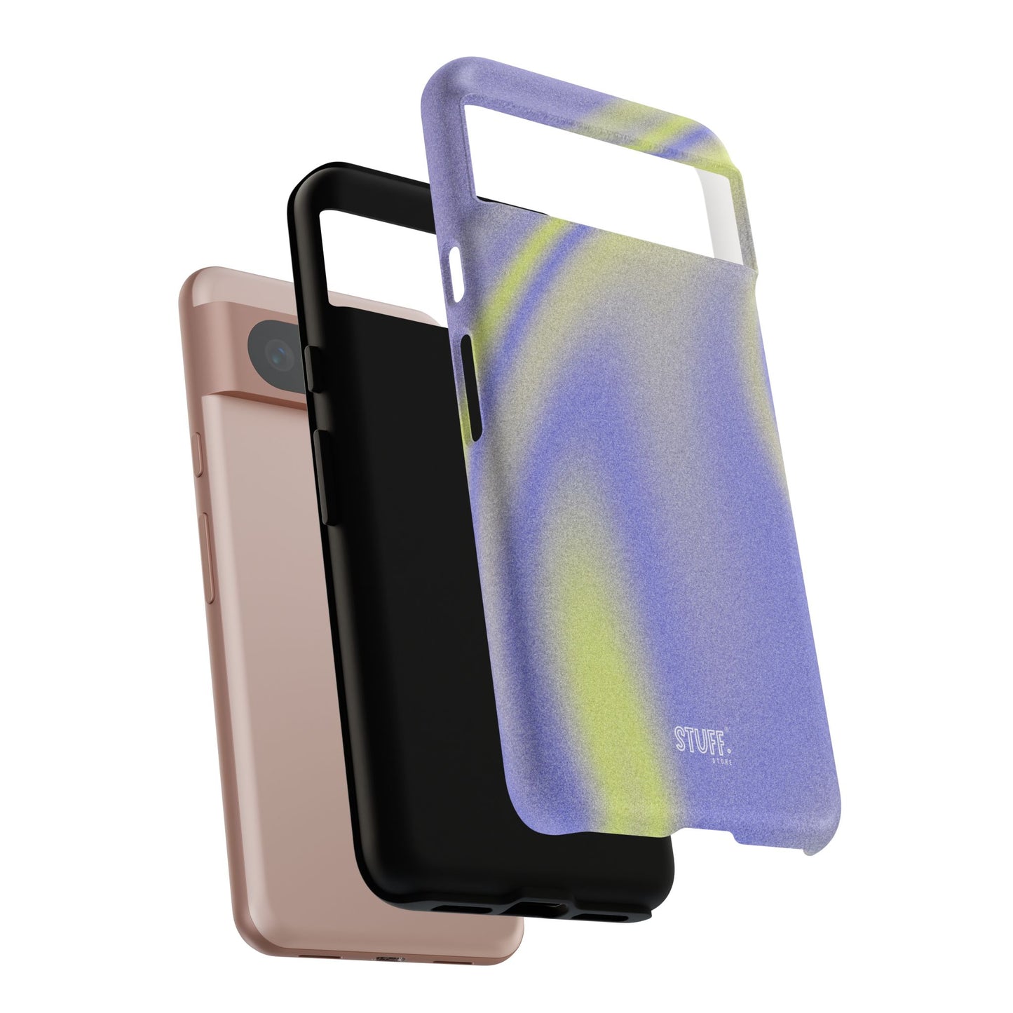 Vibrant Case | Coque résistante double protection anti-choc - Violet & Jaune
