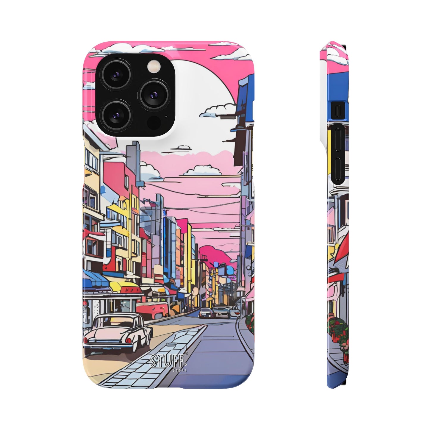 Pop Art Sunset | Coque snap légère et résistante inspiration Lichtenstein