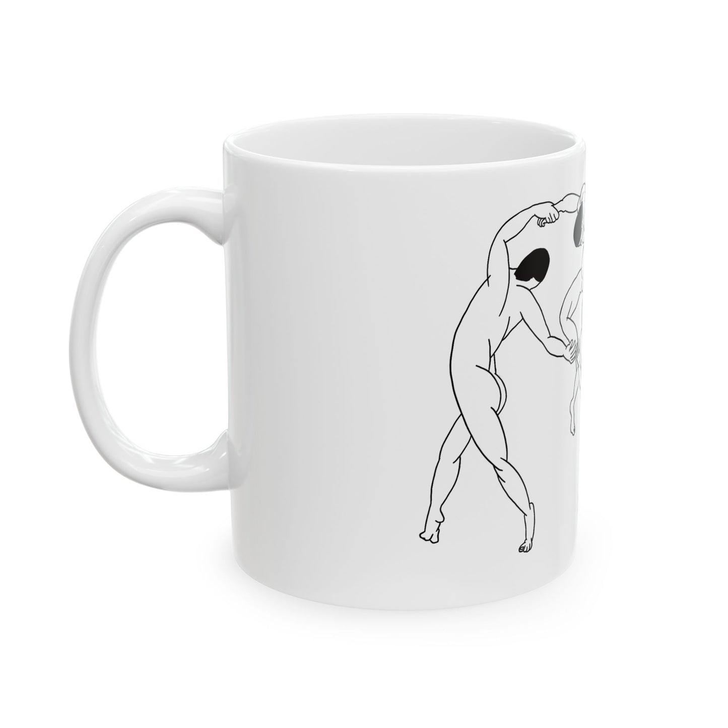 La Danse | Mug en céramique design linéaire inspiré de Matisse – 330ml / 440ml