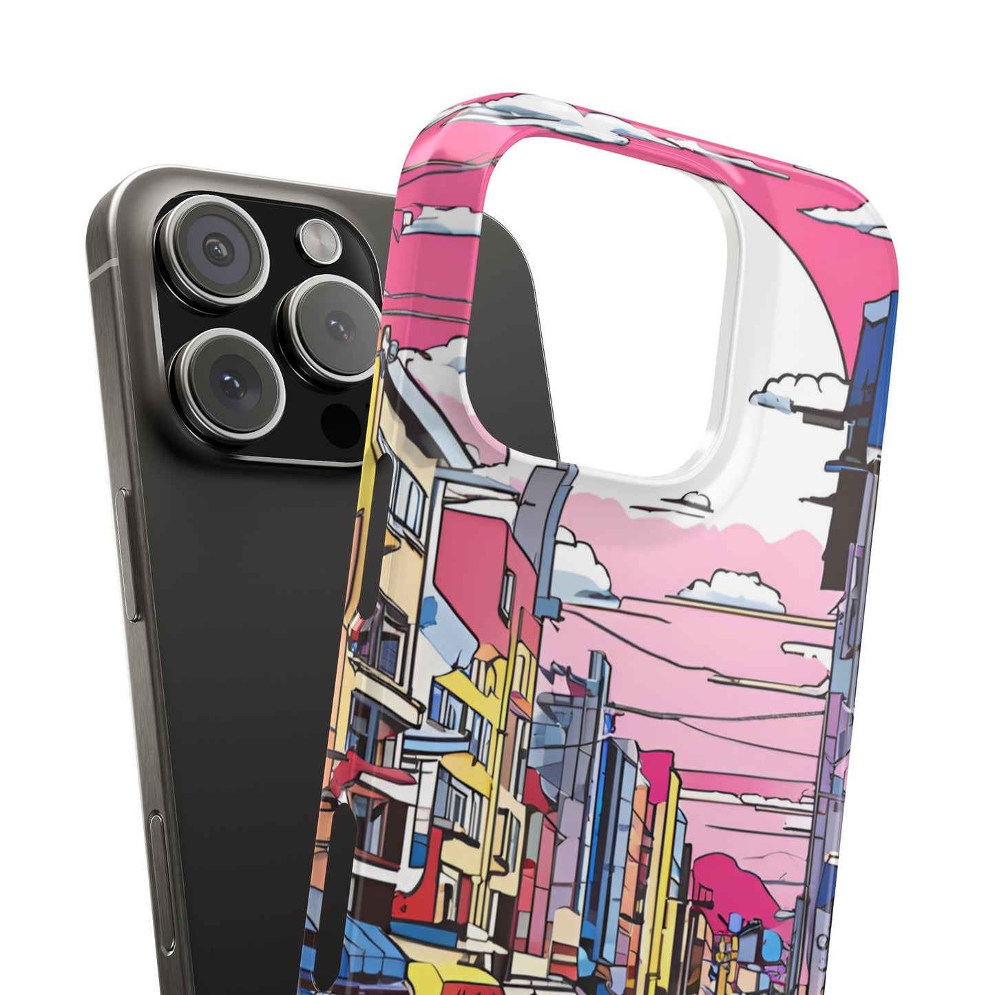 Pop Art Sunset | Coque snap légère et résistante inspiration Lichtenstein
