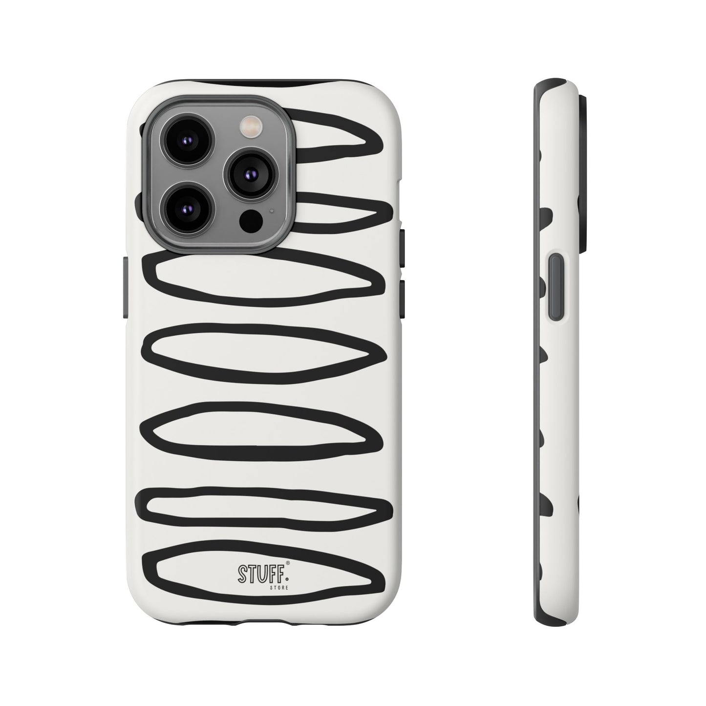 Loopy Case | Coque résistante double protection - Motif cercles abstraits