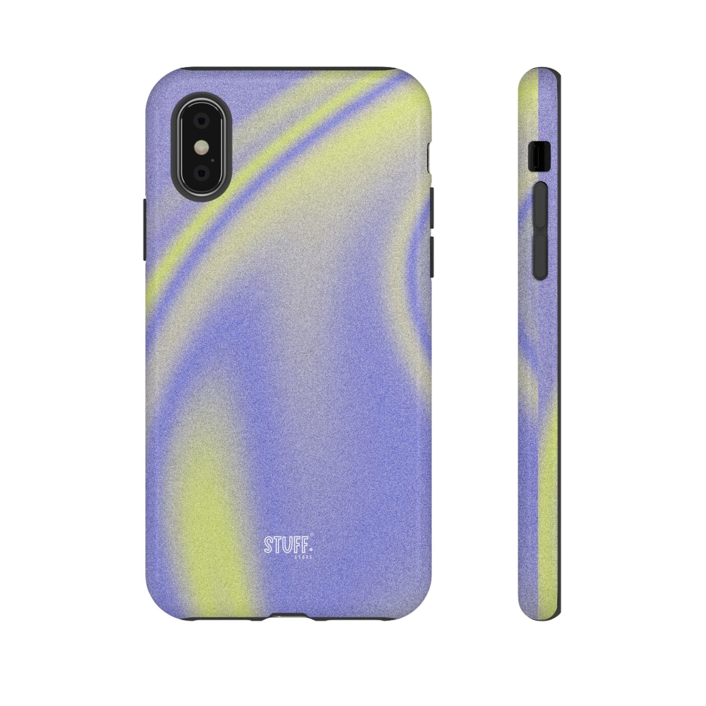 Vibrant Case | Coque résistante double protection anti-choc - Violet & Jaune