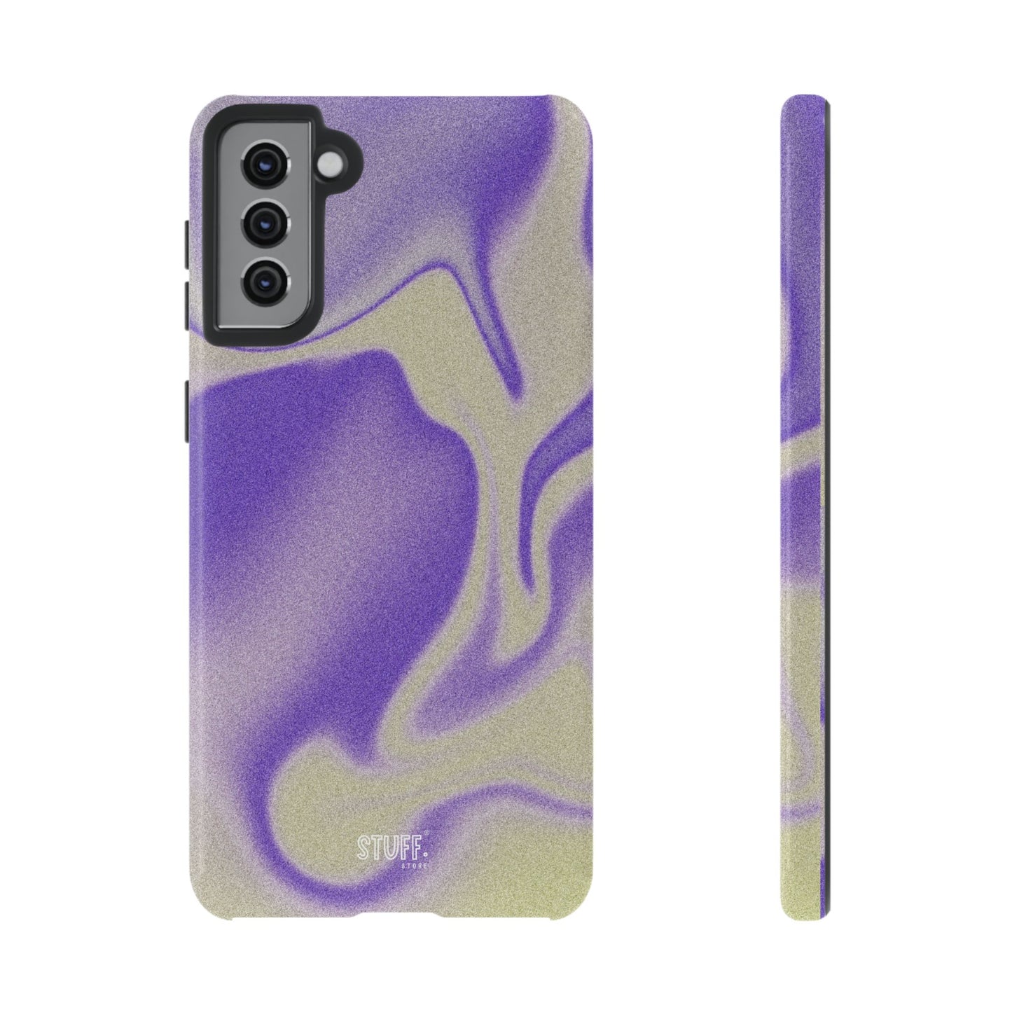 Swirly Case | Coque résistante double protection - Motif vague pourpre