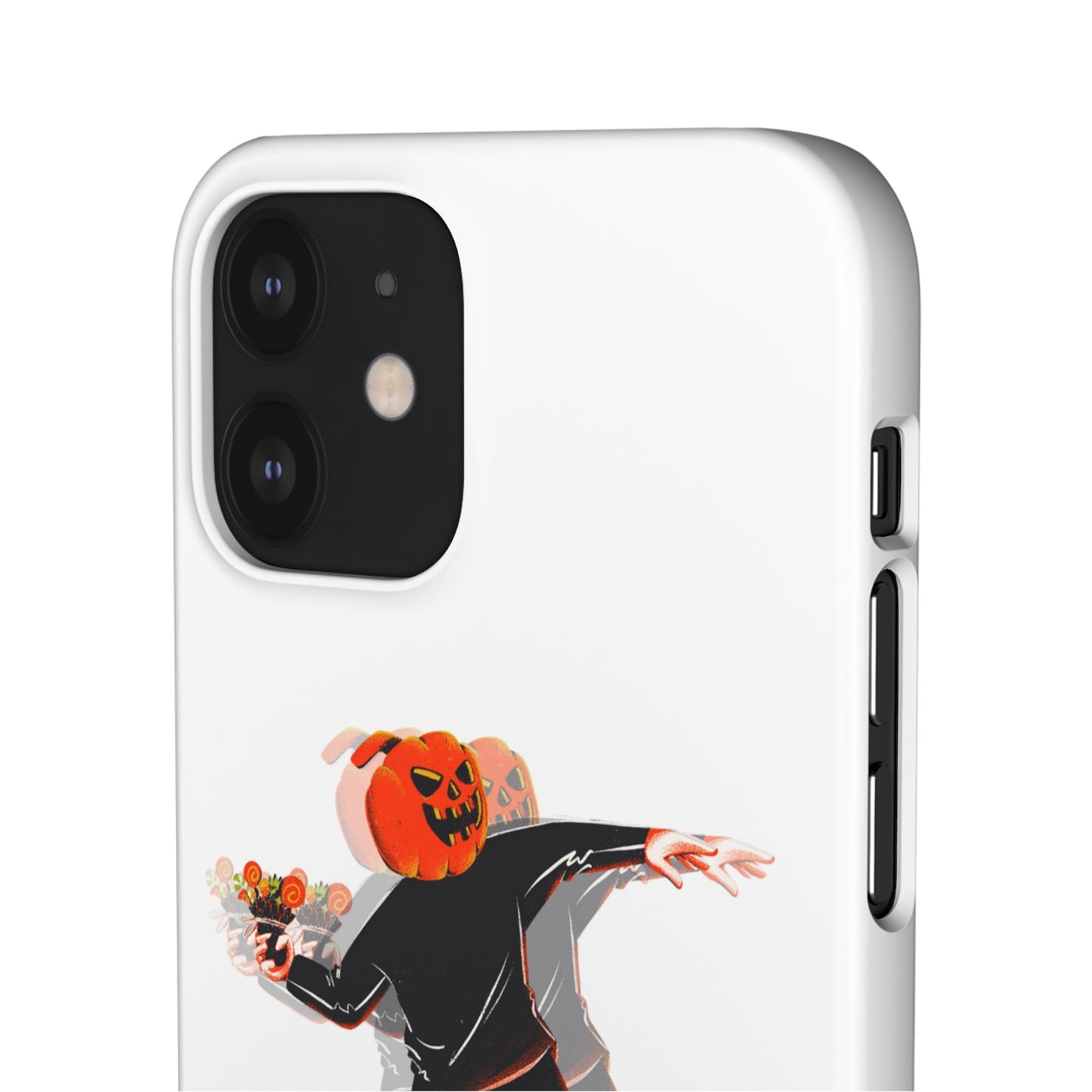 Pumpksy | Coque snap légère et résistante inspiration Banksy – Blanc