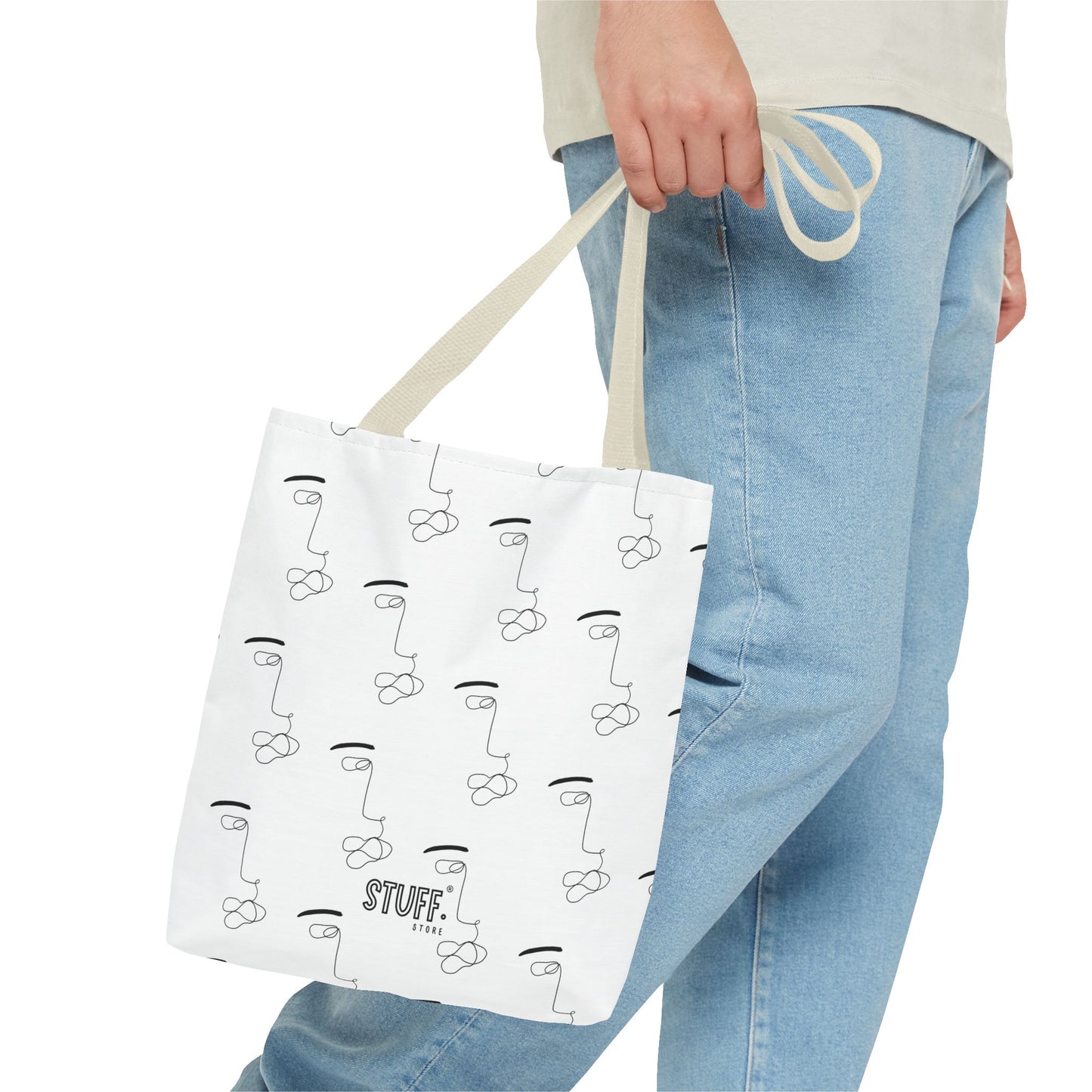 He’s Art Tote Bag | Sac cabas résistant et durable avec design one-line